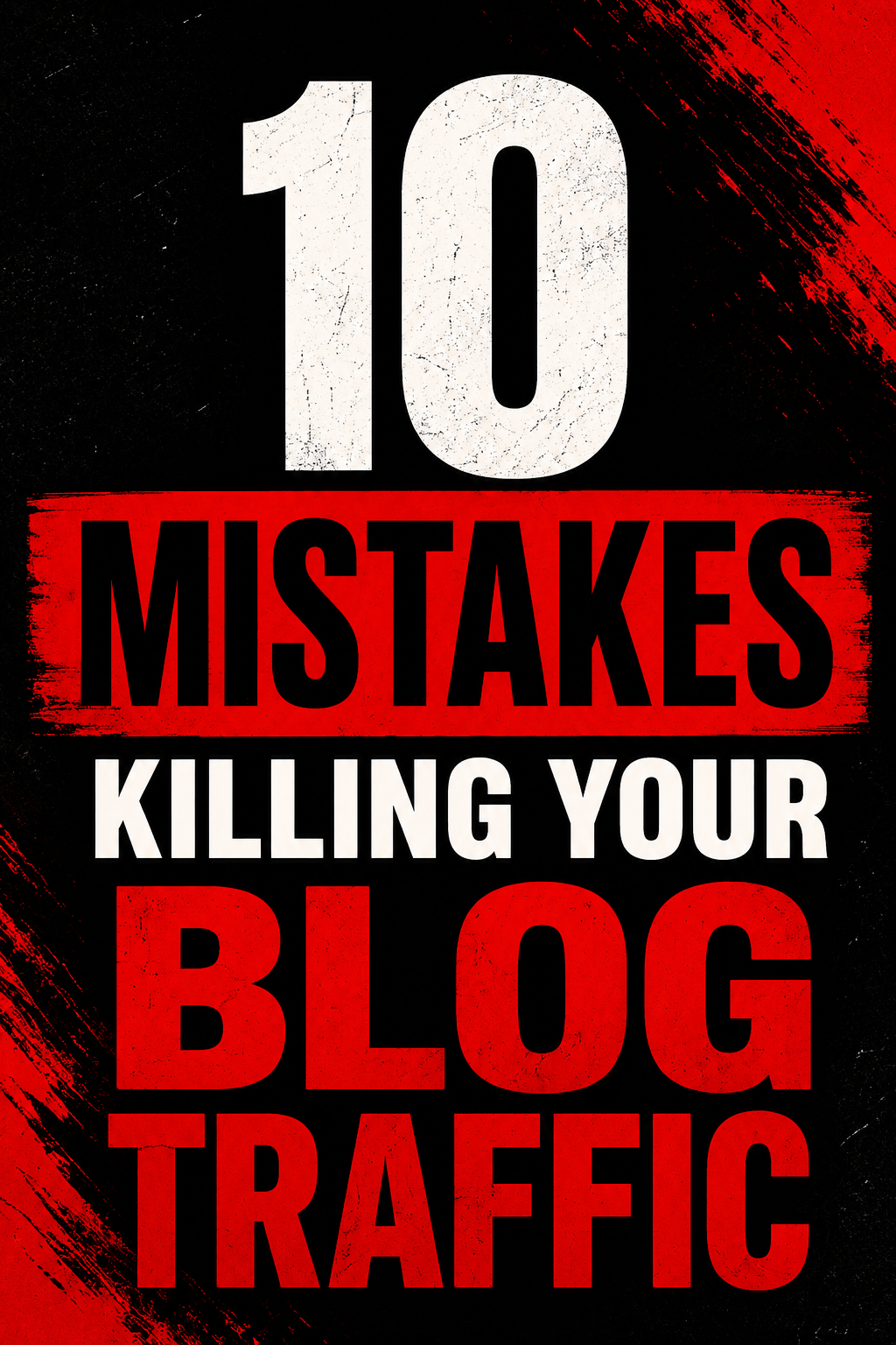 10 Mistakes Killing Your Blog Traffic — Pinterest pin example